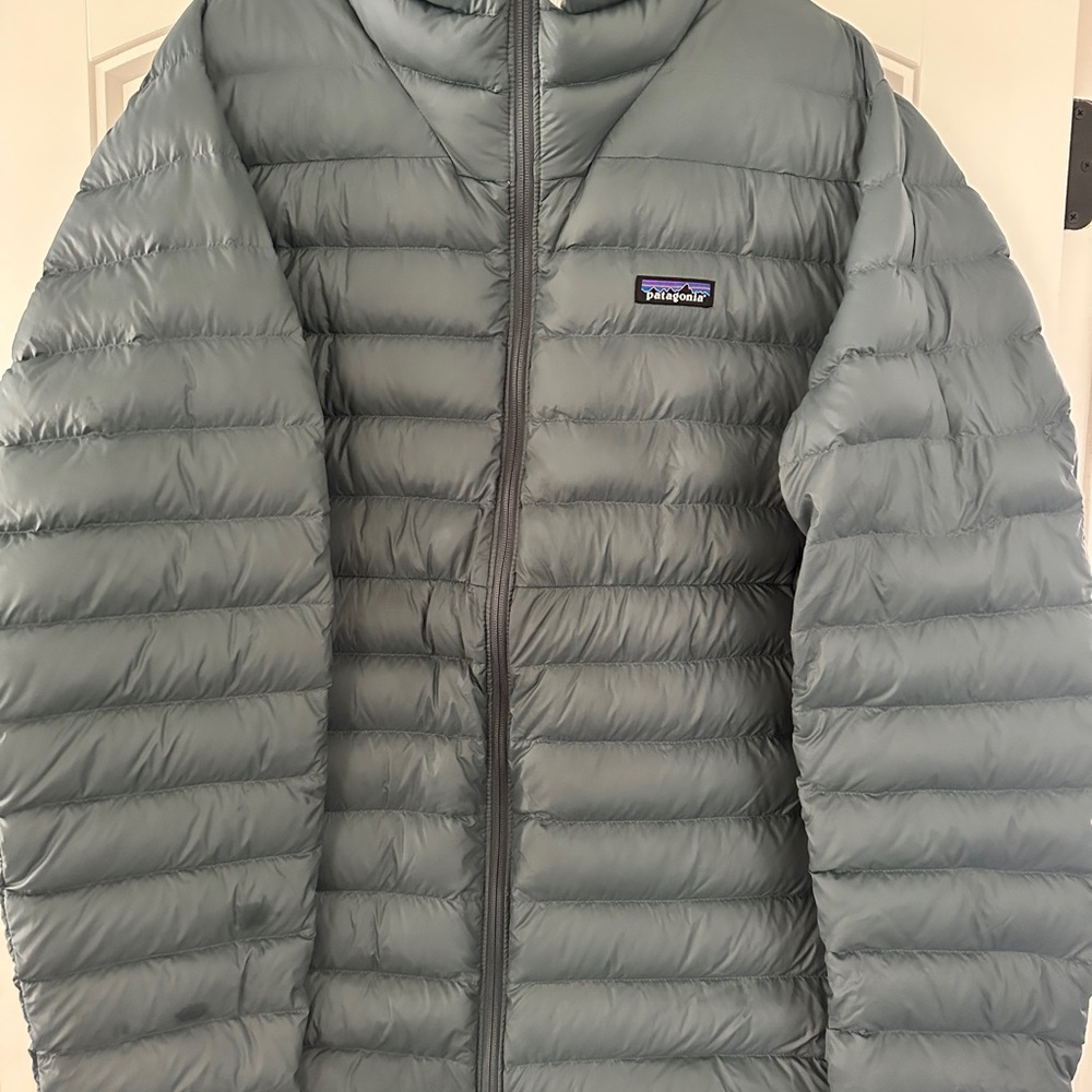 Patagonia Down Sweater Jacket XXL Green Down Filled Packable